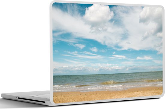 Laptop sticker - 14 inch - Strand - Zomer - Wolken - 32x5x23x5cm - Laptopstickers - Laptop skin - Cover