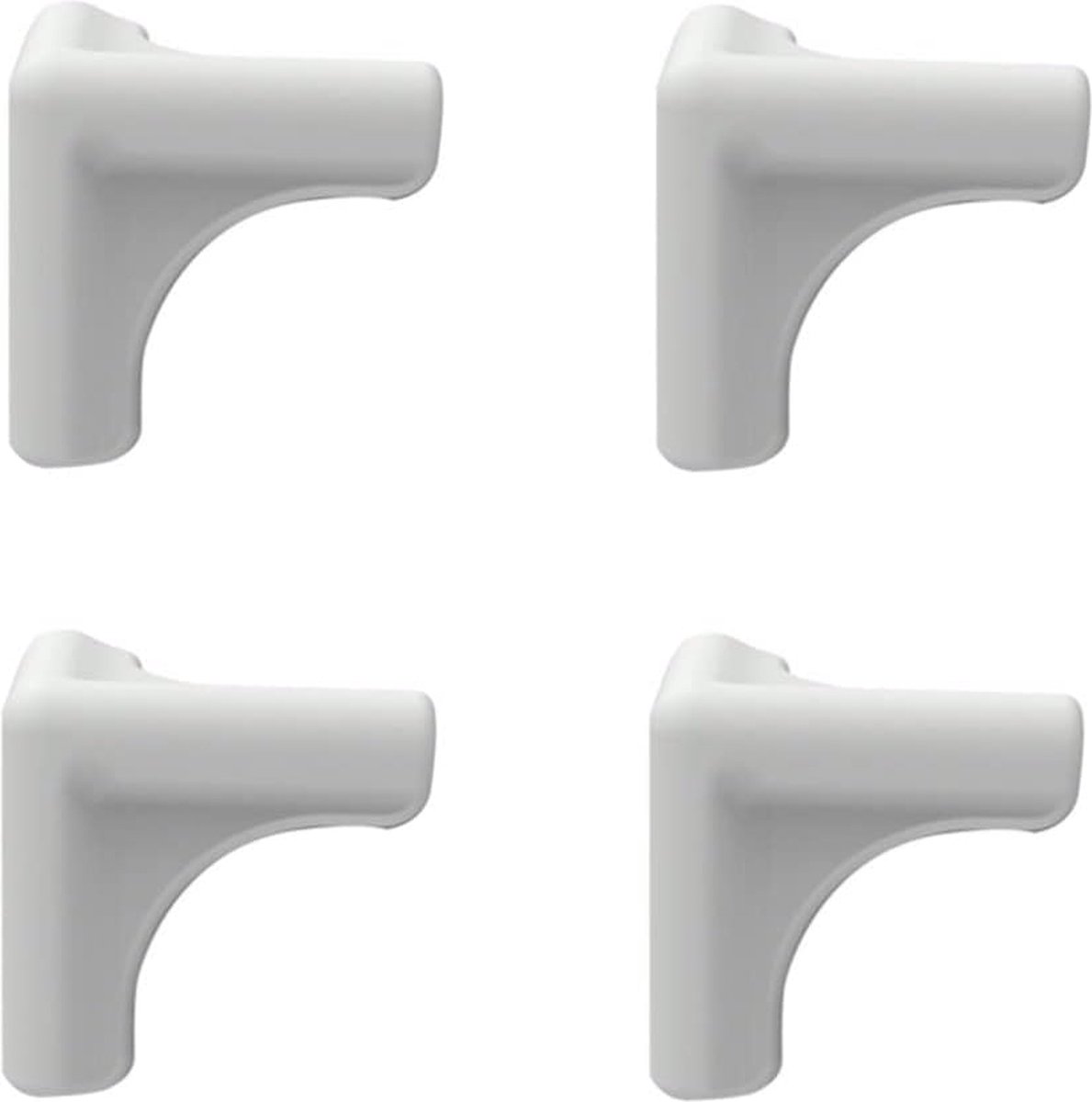 Image of 4 stuks - Hoekbeschermer tegen botsingen voor afzuigkappen - tafelhoekbeschermers - anti-botsingshoeken - hoek- en randbescherming - Hoekbescherming - Hoekbeschermers voor Tafel - grijs - Siliconen - 4.5*4.5*4.5cm