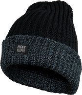 Heatkeeper - Thermo muts heren - One Size - Zwart - 4-Stuks - Warme heren muts