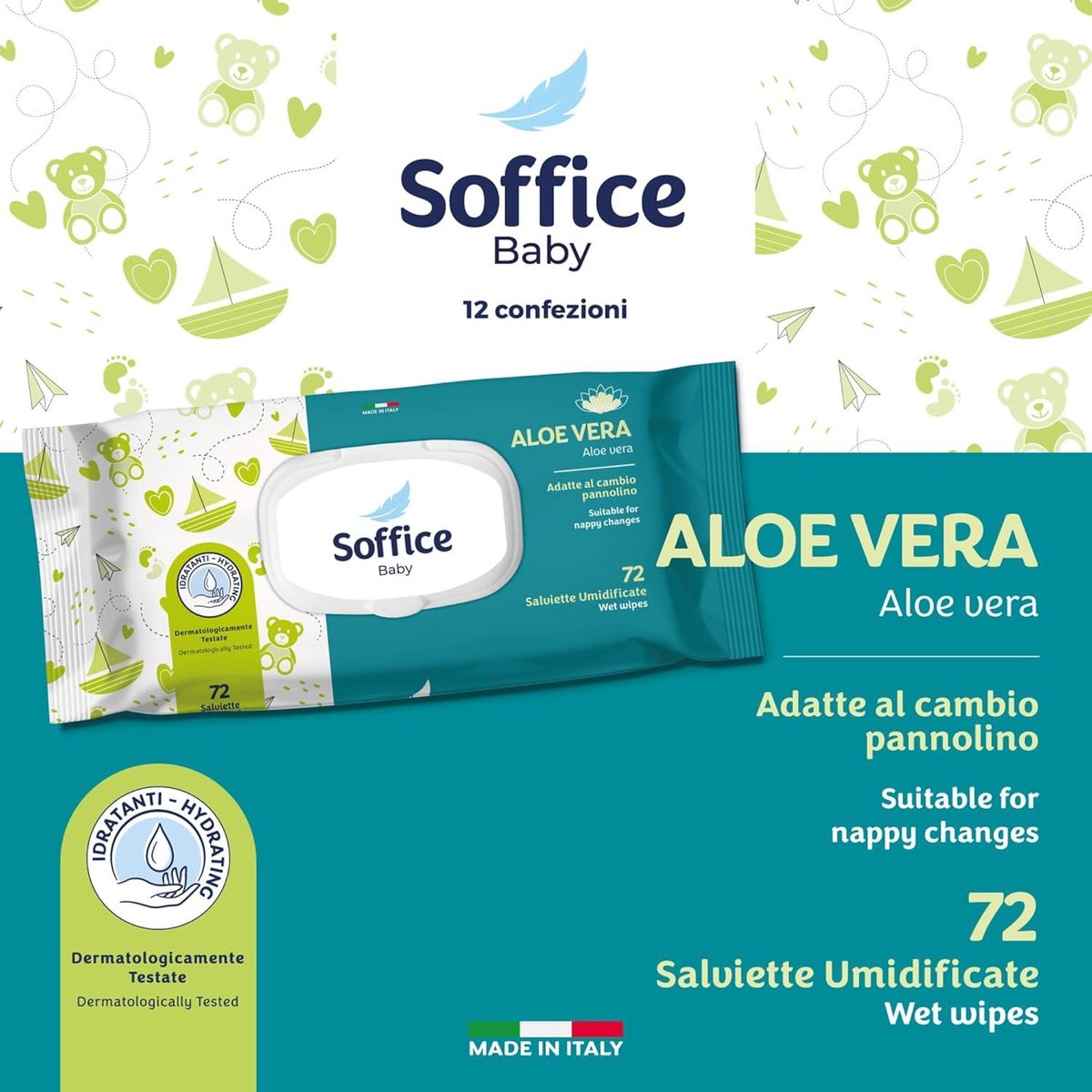 Natte doekjes voor pasgeborenen pop-up aloë 72 stuks - hygiëneproducten verschonen Natte doekjes voor pasgeborenen pop-up aloë 72 stuks - hygiëneproducten verschonen