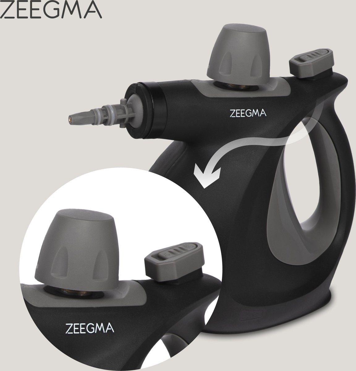 Zeegma Draden Stoomreiniger (Zwart, 1000W, Opzetstukken) kopen Zeegma Draden Stoomreiniger (Zwart, 1000W, Opzetstukken) kopen