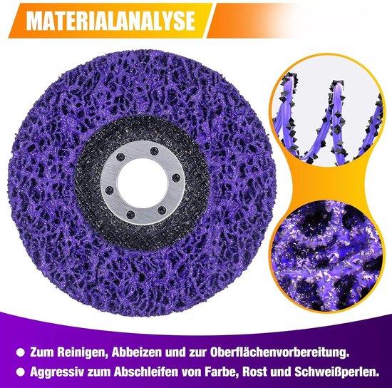 Velcro schuurschijf 150mm K80 5 stuks