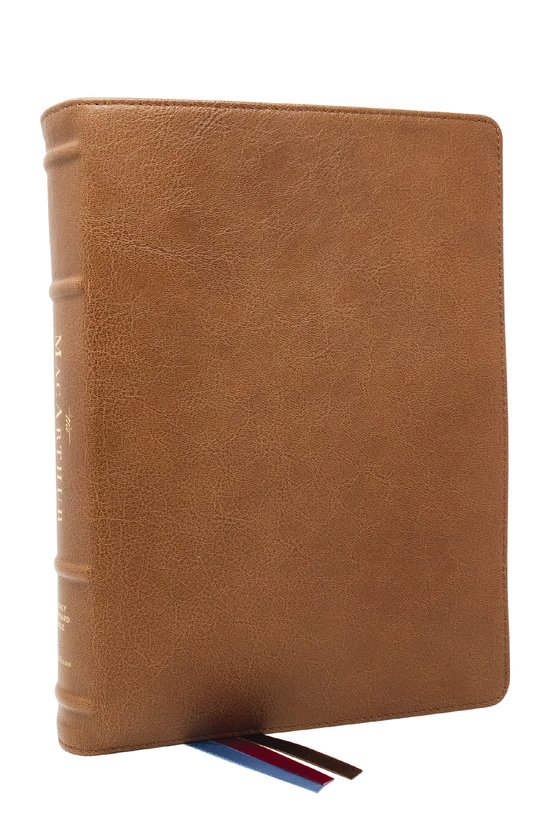 LSB, MacArthur Study Bible, Brown Premium Goatskin Leather,  ... - cover