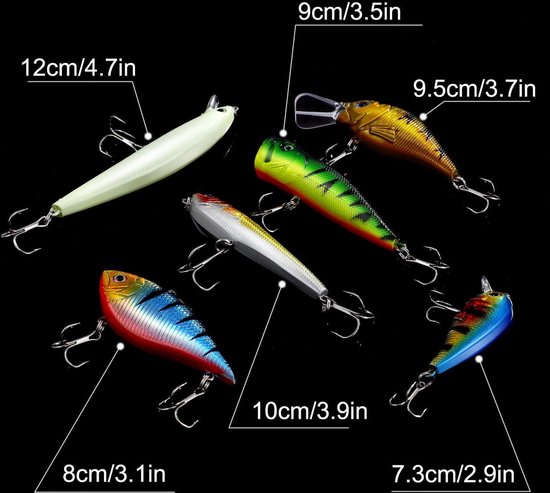 Mix Floating Fishing Bait Hooks Set with Storage Box - Fishing Accessories — afbeelding 3