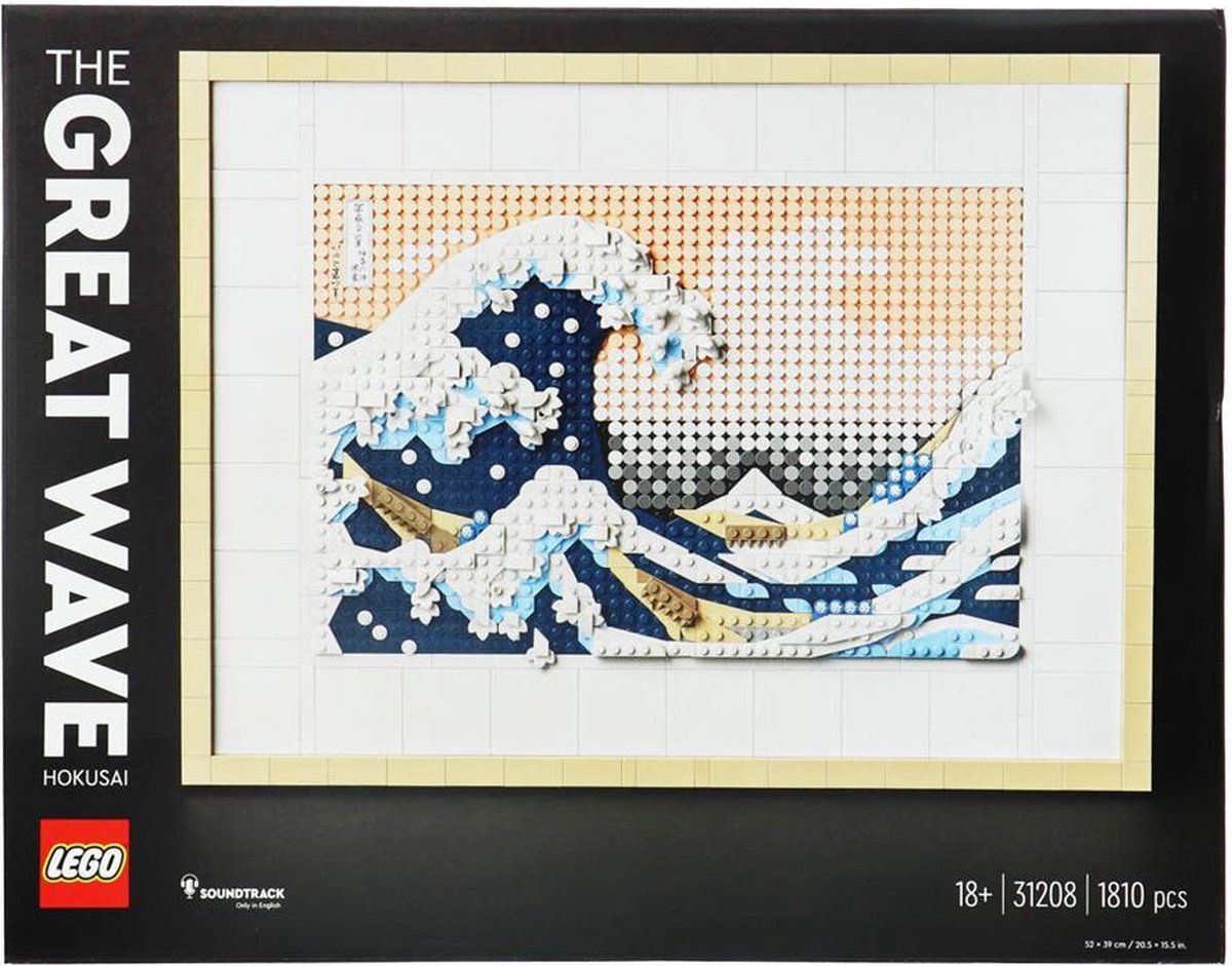 LEGO Art Hokusai – De grote golf, 3D Wanddecoratie Knutselpakket voor Volwassenen - 31208 — afbeelding 11