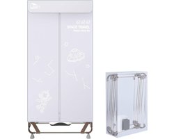 Draagbare Elektrische Droogkast & Garderobe - 140 cm - 1500 W - Grijs