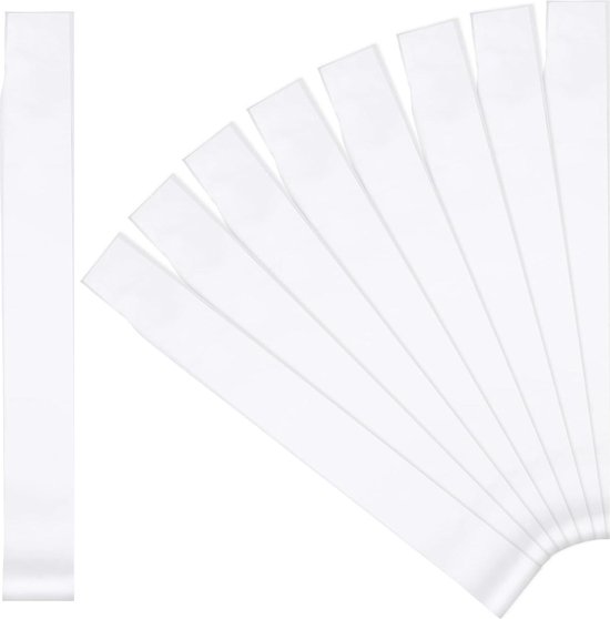 Sjerp, 6 stuks, witte sjerpen, blank, feestaccessoires, sjerp