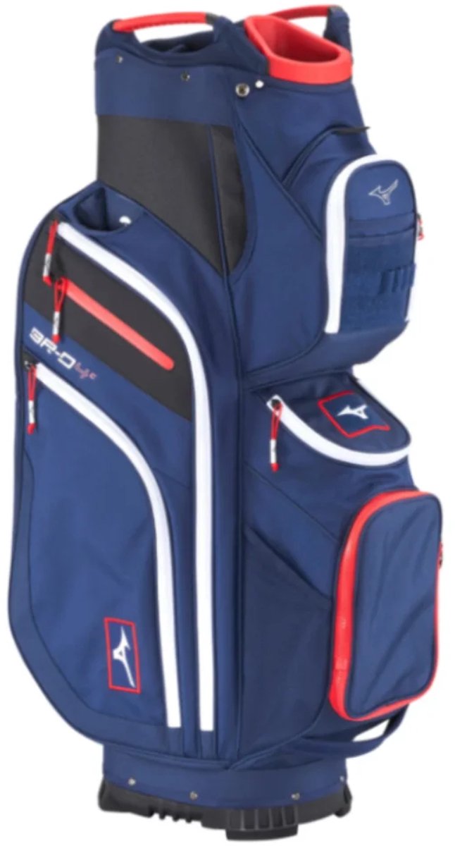 Mizuno BRD4 - Waterwerende Golftas - Cartbag - BLAUW Rood van Merkloos — afbeelding 4