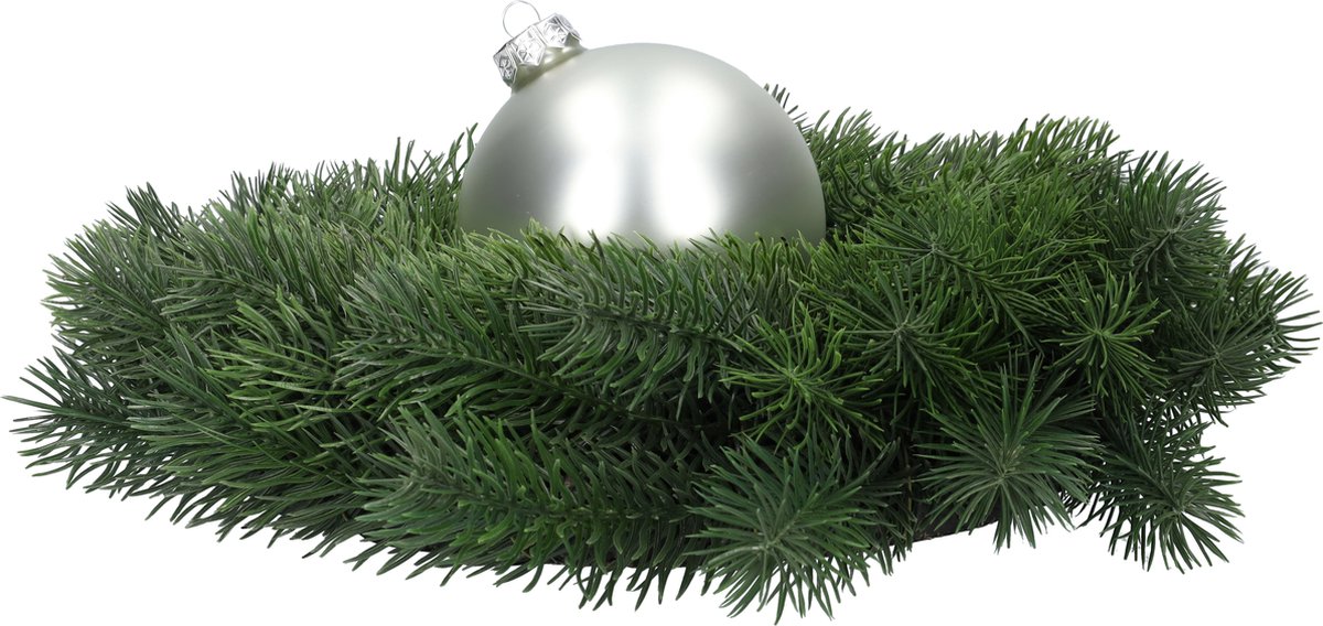 Glazen kerstballen - Set van 4stuks/100mm - Luxe kerst decoratie - Sfeervolle kerstversiering voor in de kerstboom - Glas - Matte Silver - Mat Zilver – foto 5
