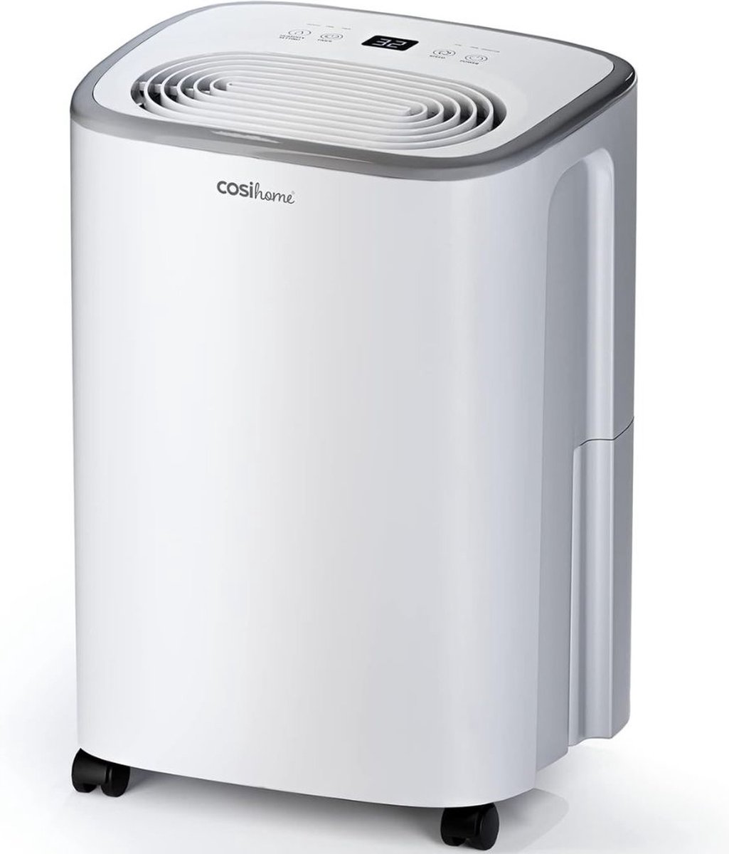 Cosihome Cosi Home Luchtontvochtiger en Luchtreiniger Luchtontvochtiger Slaapkamer Dehumidifier Vochtvreter 12L Dag 2 5L Watertank Wit