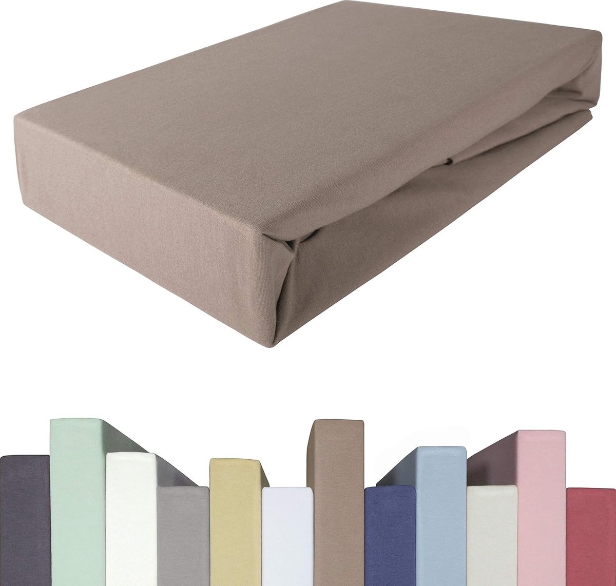 JGS® - Premium Katoenen Hoeslaken voor Boxspring en Matrassen tot 40cm Hoog - Beschikbaar in Diverse Maten en Kleuren -