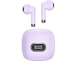 USAMS Bluetooth 5.3 TWS IA II-serie hoofdtelefoon draadloos paars/paars BHUIAII03 (USAMS-IAII15)