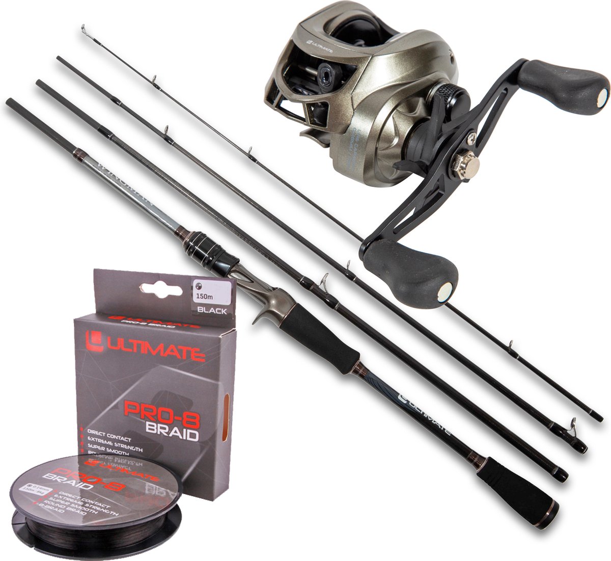 Wingman Travel Cast Combo 1,80m | Baitcaster hengel