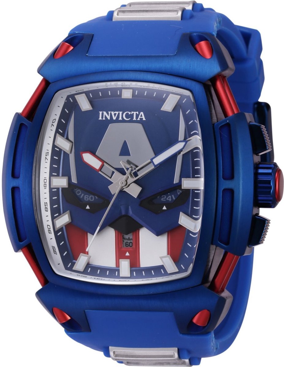 Invicta Marvel - Captain America 43161 Quartz Herenhorloge - 53mm