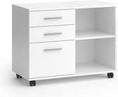 Vicco Bases mobiles Delf, Wit, 80 x 40 cm avec 3 tiroirs