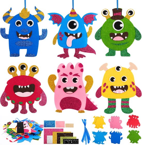Sonwaha Mozaïek Knutselset – 6 Schuimrubber Stickers, Zelfklevend, 18,5 Cm, Voor Kinderen Vanaf 3 Jaar