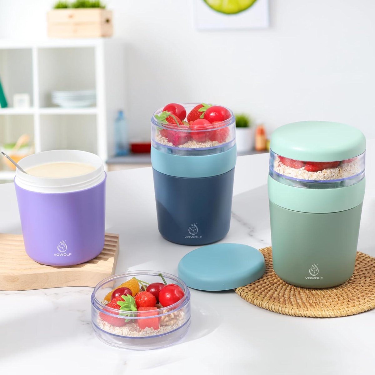 Sareva Muesli Beker Zwart met Lepel
