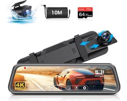 Lexium Dashcam voor auto - Dashcam - Dashcam voor auto voor en achter - Dashcam voor en achter - Dashcam voor en achter draadloos - Dual dashcam