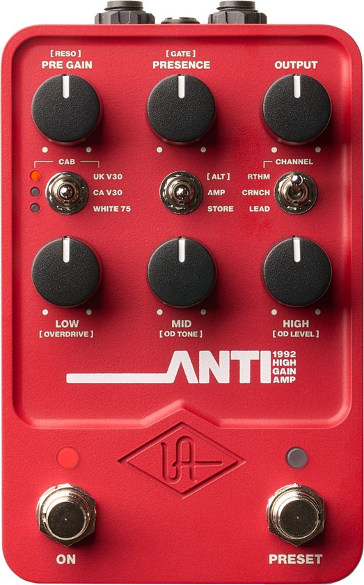 Foto: Universal audio anti 1992 high gain amp elektrische gitaarvoorversterker