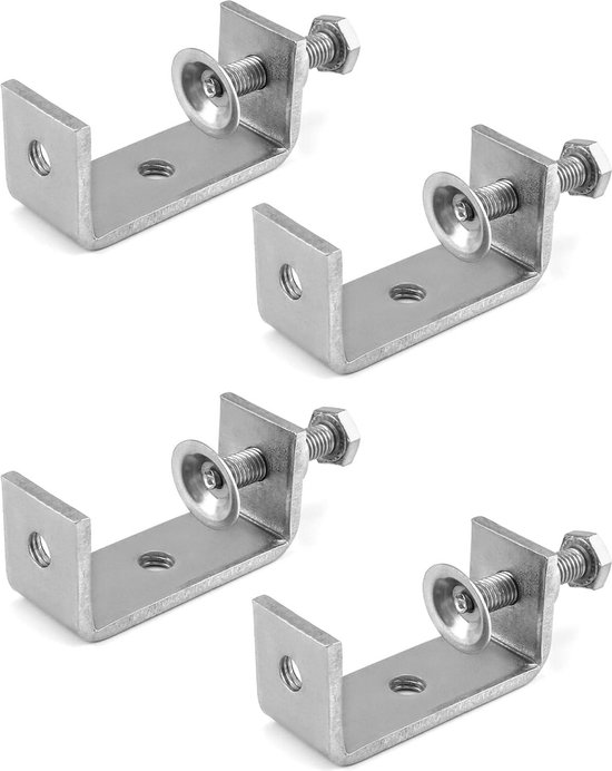 ivamulie Krachtige metalen klem, C-klem, houtbewerkingsklem met brede kaakopeningen (120 mm), 2 stuks