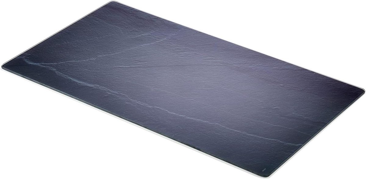 Glazen Multi-Snijplank 2-Pack Leisteen - Groot Formaat - 52 X 30 X 08 Cm - Zwart