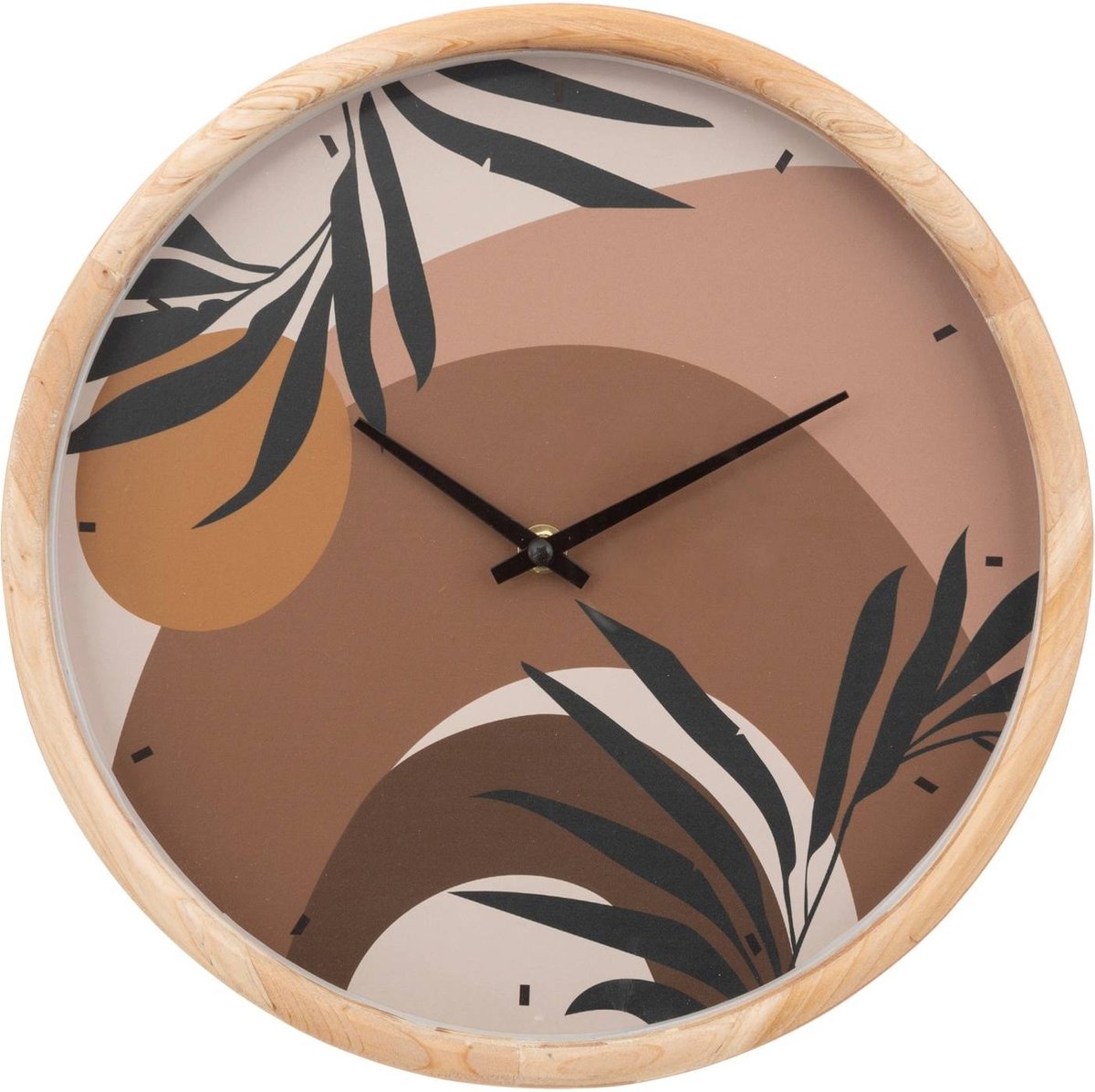 Wanduhr für das Wohnzimmer Nila, Zifferblatt mit Illustration, Ø 30 cm