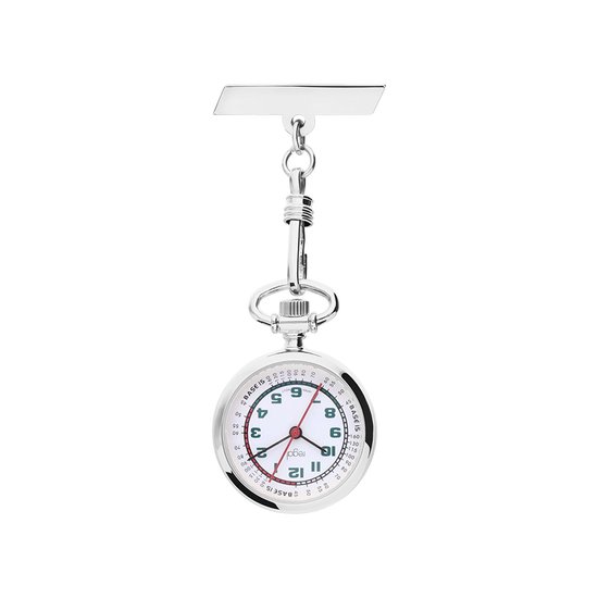 Lucardi Unisex Regal zustershorloge zilverkleurig met ketting Horloge Alloy Zilverkleurig 27 mm bol