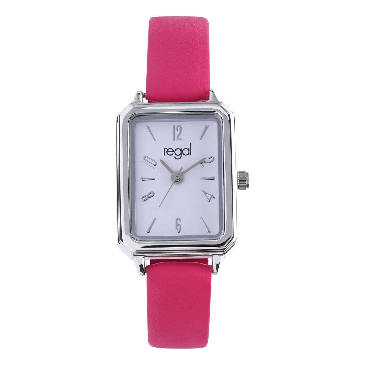 Lucardi Dames Regal dames horloge met roze band - Horloge - PU leer - Roze - 31.90 mm