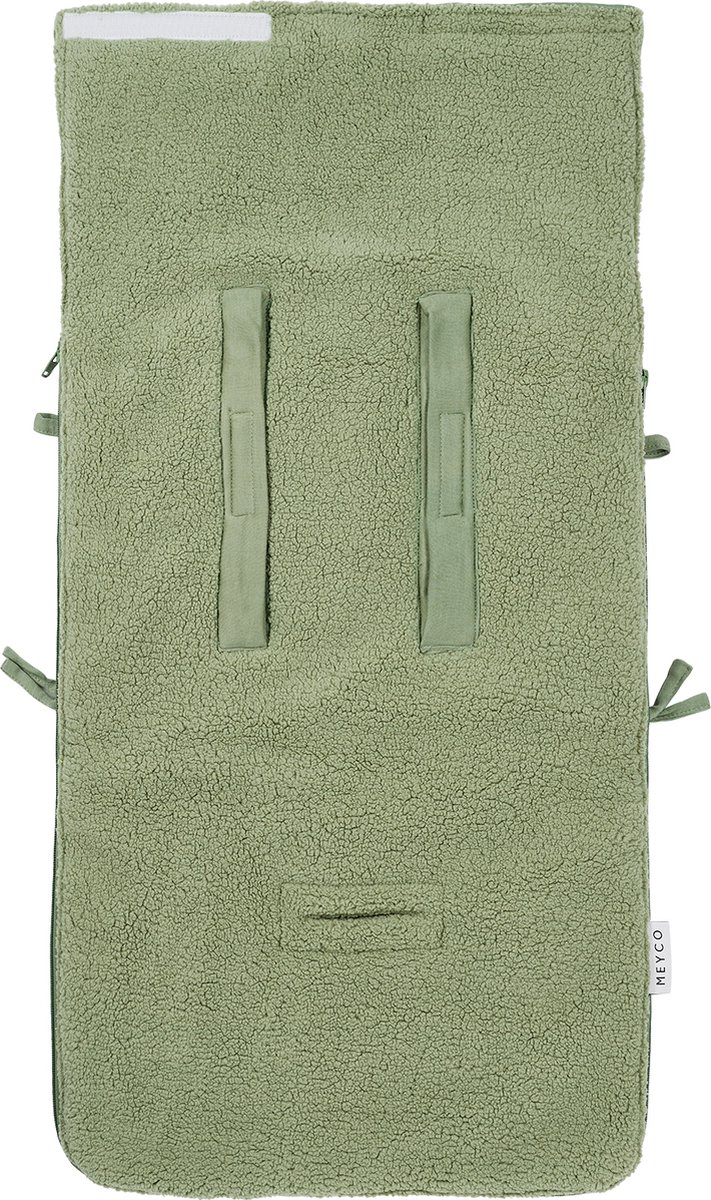 Meyco Baby Teddy voetenzak - olive green - 40x82cm van Meyco Baby — afbeelding 3