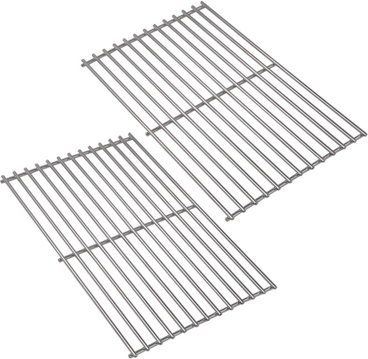Vervangend roestvrij staal kok grillrooster 417 x 277 cm 6 mm dik geschikt voor Tepro Toronto zwart model grills