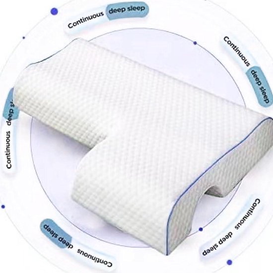 HOMCA U Shaped Pillow for Sleeping, Side Memory Foam Pillow Ergonomic Designed f