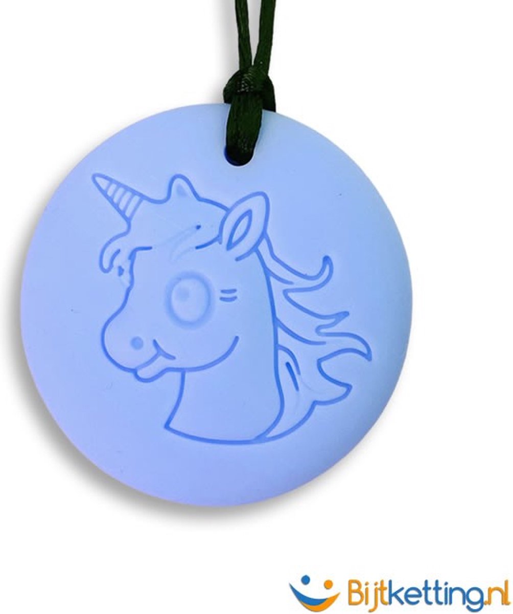 Bijtketting Eenhoorn Disk | Unicorn Disk Kauwketting - Roze