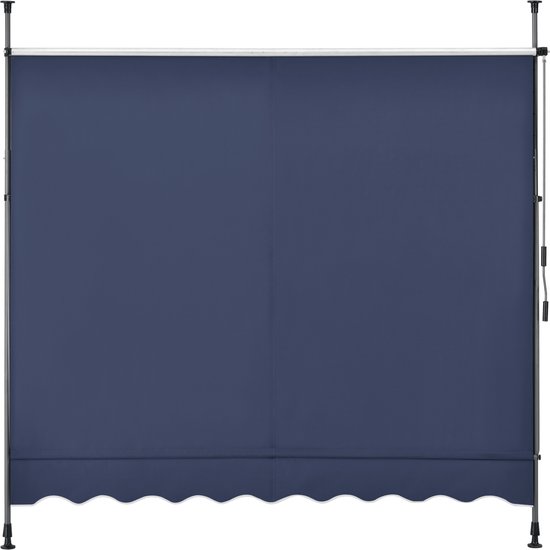 Pince auvent solaire extensible bleu foncé 150x120 cm