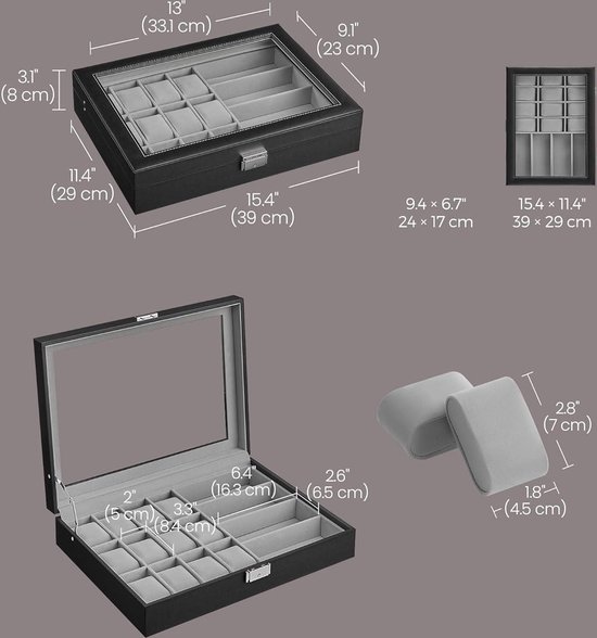 Stofdichte Speldvitrine Met Slot - Badge Verzameldoos Schaduwdoos Voor Medailles & Sieraden