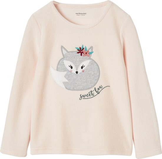 Pyjama Velours Vertbaudet Fille 2 Ans – Rose, Coton, Très Bon état