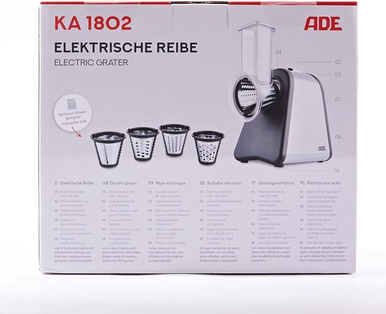 ADE elektrische Reibe KA 1802 für 200 °P 42,99 € » portofrei