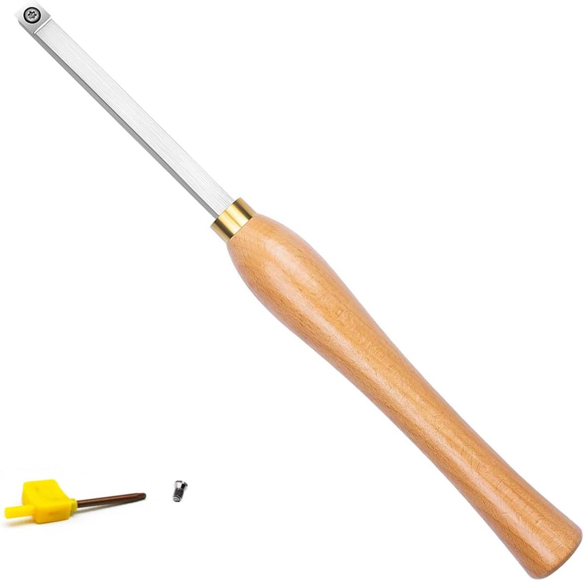 Carbide Draaibank Tool Mini Size Ruwer Vierkante Tip Beitel voor Hout Hobbyist of DIY Houtdraaien en Timmerman