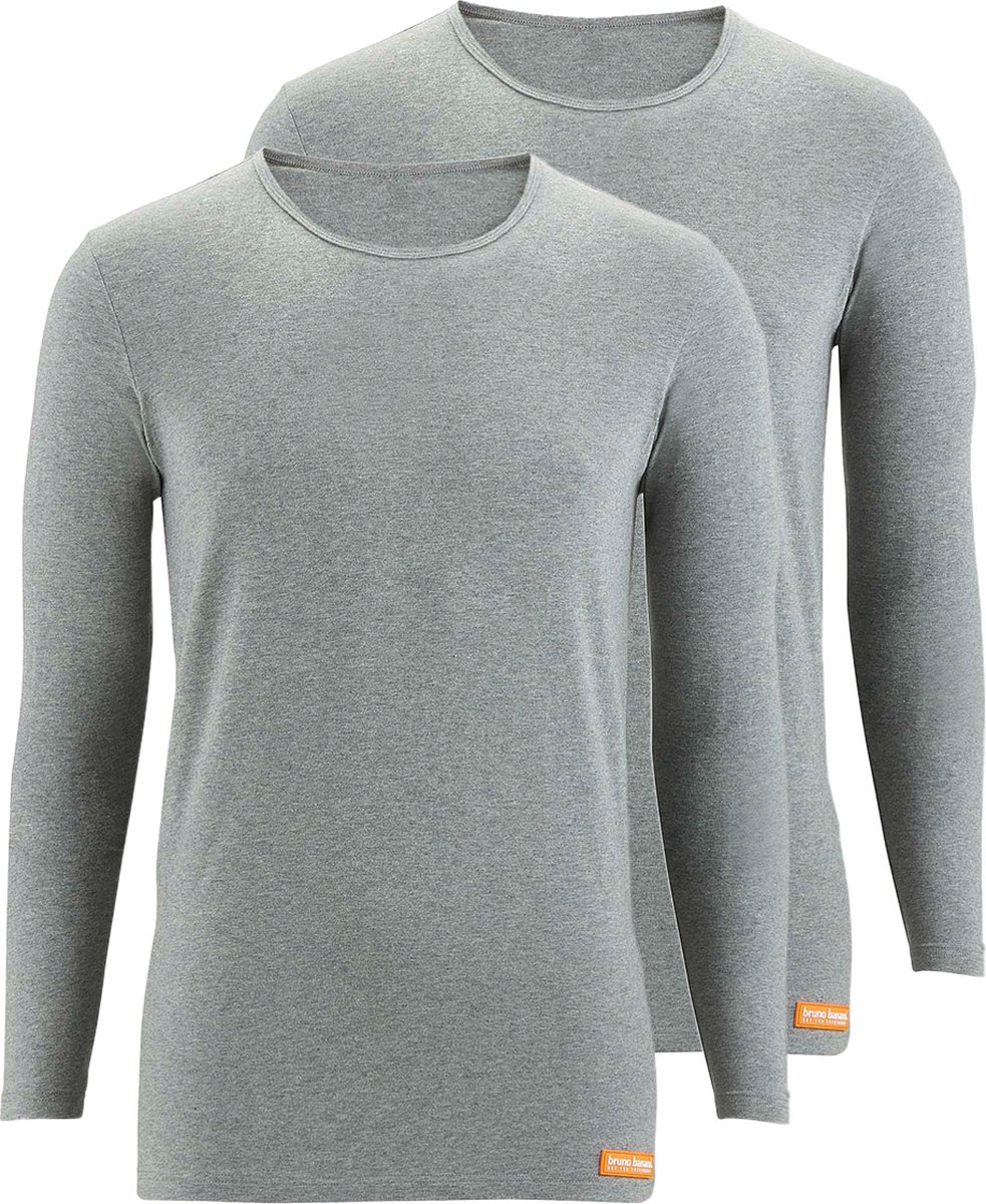 Bruno Banani Heren onderhemd lange mouw 2 pack WARM UP