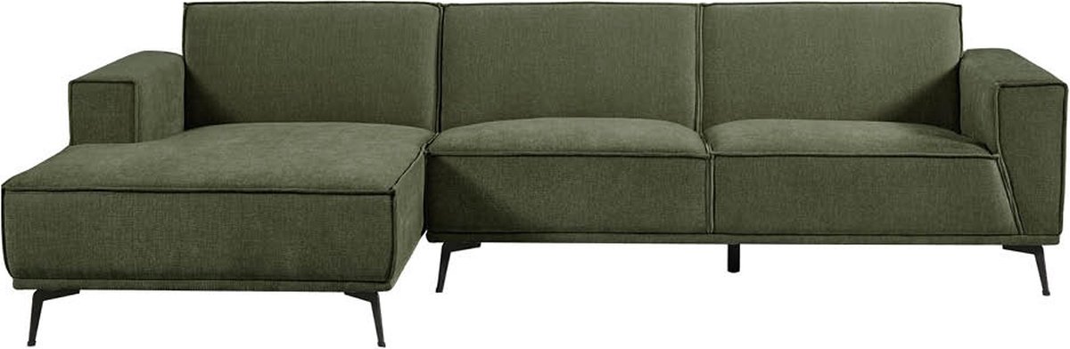 Tower living Leeds 2,5-seater AR + Chaise Lounge L Bottle Green