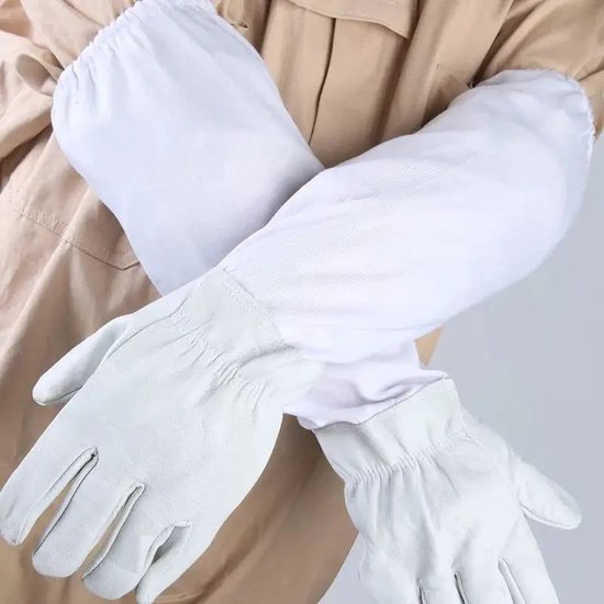 LYSON Imkerpak met sluier, manchetten aan de mouwen en benen, imkeroverall Professionele imkerkleding met afneembare capuchon, afneembare muts, blauw, maat XL