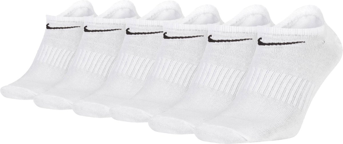 Nike Sokken Everyday Lightweight No Show Set van 6 Wit
