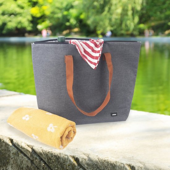 Koeltas Grijs TERMO 7 l - Lunchtas - Koeltasje - Geïsoleerde - Koelbox van KOEL — afbeelding 5