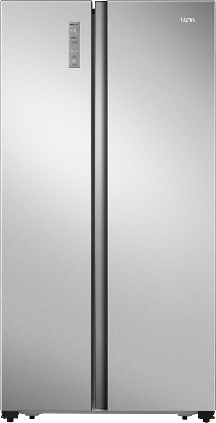 ETNA AKV678RVS – Amerikaanse koelkast – No-Frost – Energiezuinig (Label C) – Zeer stil (35dB) – RVS