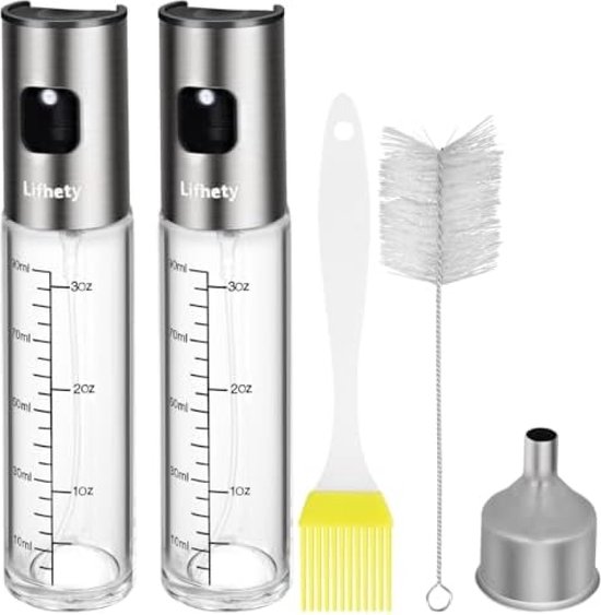 Olijfoliesproeiers 100 Ml Food Grade Glazen Fles Oliepompdispenser Voor Het Koken Van BBQ Keuken Van 4,99 € | DHgate