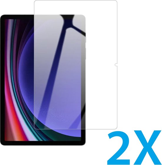 Protecteur d'écran Convient pour : Samsung Galaxy Tab S9 Plus & Tab S9 FE Plus 12,4 pouces Tablette Protecteur d'écran 2x - verre - protéger - verre de protection - ZT Accessoires