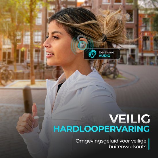 JLab GO Sport Draadloze Oordopjes – Oortjes draadloos - Bluetooth - 35 uur Speeltijd - IP55 Waterbestendig - Aanpasbare EQ3 instellingen - Hardlopen - Zwart