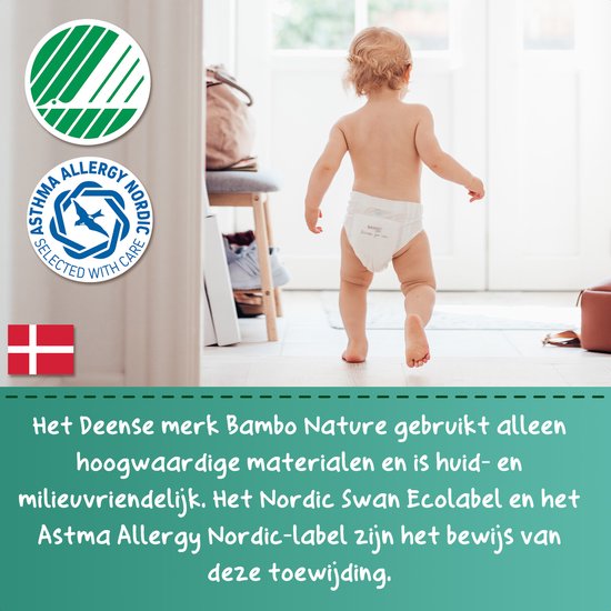 BAMBO Nature Dreamy Night Pants 8-15 ans (35-50 kg) - 60 pièces Coffret mensuel - 0% d'additifs inutiles - Idéal pour les peaux sensibles - Ecolabel Nordic Swan