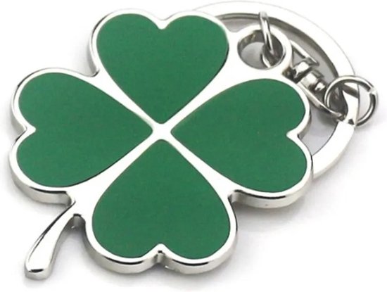 WiseGoods Premium Four Leaf Clover Porte-clés - Lucky Dolls - Geluk - Clover Porte-clés - Porte-bonheur - Cadeau - Vert