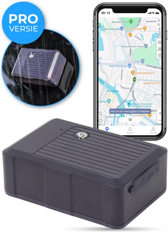 Foto: Nuvance gps tracker met app 4g voor auto fiets koffer 2140 uur batterijduur ip67 waterdicht track and trace