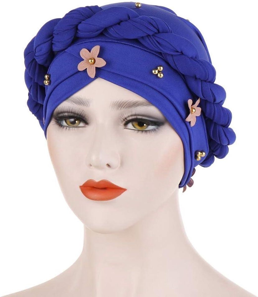 Unbekannt Cap rood dames vrouwen moslim tulband hatbow pailletten haar